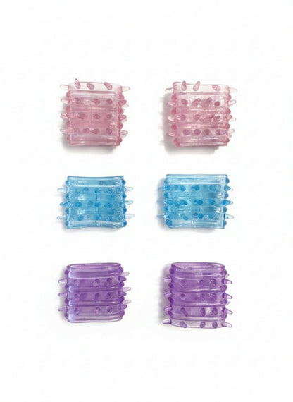 Fingerlinge gegen Hautziehen & Fidget-Unterstützung für OCD & Dermatillomanie – Strukturierte Silikon-Fingerhülsen gegen Angst, Nägelkauen & Hautziehen (3er-Pack)