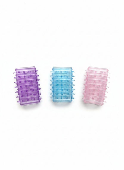 Fingerlinge gegen Hautziehen & Fidget-Unterstützung für OCD & Dermatillomanie – Strukturierte Silikon-Fingerhülsen gegen Angst, Nägelkauen & Hautziehen (3er-Pack)