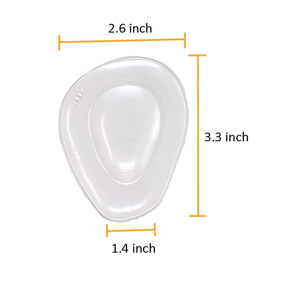 Metatarsal-Pads Ball-of-Foot-Cushions Gel-Fußballen-Pads Klebende Schuheinlagen für Absätze, Flats, Stiefel, Sneakers Universelle Passform für Damen und Herren 3 Paar (One Size Fits All)