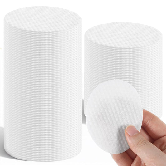 150 Stück Große Ovale Wattepads, Weiche Fusselfreie Wattepads für das Gesicht, Doppelseitiges Design, Gesichtspad zum Entfernen von Make-up, Nagellack, Hautpflege, Reinigung und Toner-Auftrag, Nass oder Trocken
