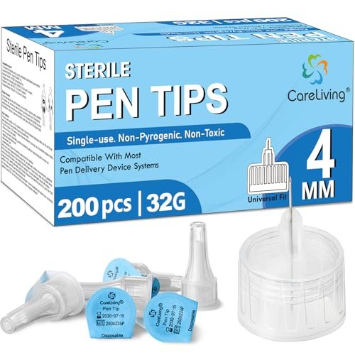 Pen-Nadeln 32G x 4mm, Universelle Passform, 200 Stück/Box, steril, bequem