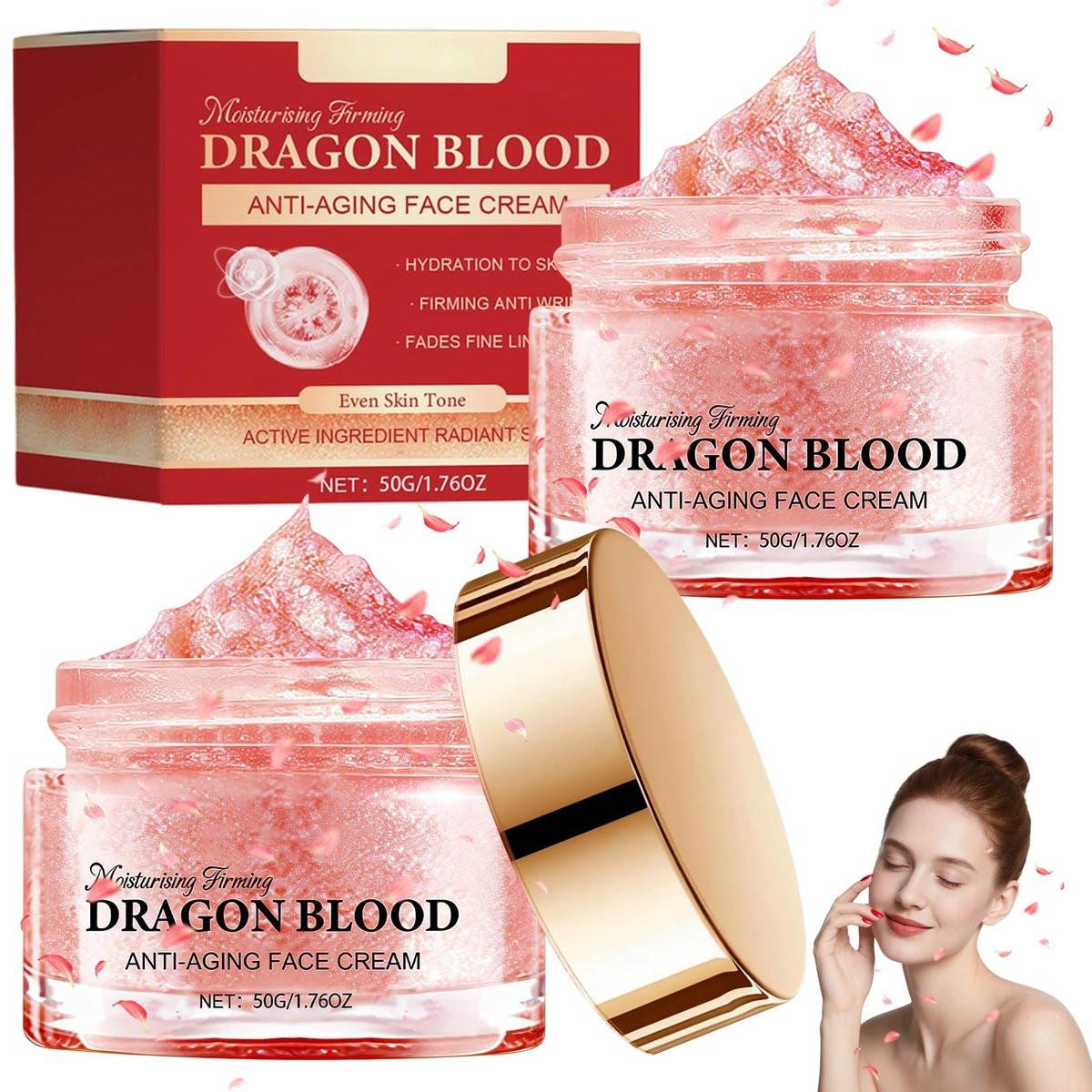 2er-Pack Drachenblut-Retinol-Creme – Anti-Falten-Creme für straffe, jugendliche Haut, Feuchtigkeitscreme für alle Hauttypen (0,88 Unzen x 2)