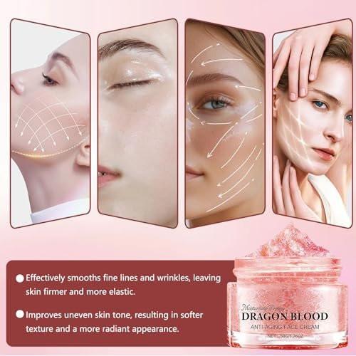 2er-Pack Drachenblut-Retinol-Creme – Anti-Falten-Creme für straffe, jugendliche Haut, Feuchtigkeitscreme für alle Hauttypen (0,88 Unzen x 2)
