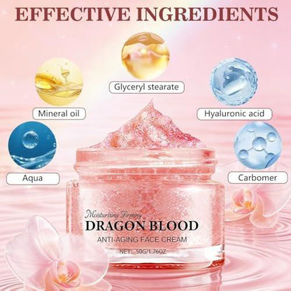 2er-Pack Drachenblut-Retinol-Creme – Anti-Falten-Creme für straffe, jugendliche Haut, Feuchtigkeitscreme für alle Hauttypen (0,88 Unzen x 2)