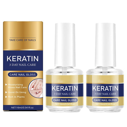 3 Tage Nagelpflege-Set: 2x 16 ml Keratin-Aminosäuren Nagelpflege, Stärkung & Feuchtigkeit für trockene, brüchige Nägel – Feuchtigkeitsspendende Behandlung für starke, glänzende Nägel inkl. Aloe Vera & Lavendel Nagelhautöl
