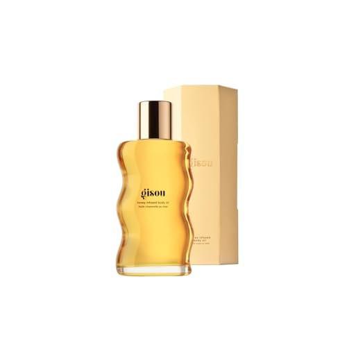 Gisou Honey Infused Body Oil Gold – Leichtes, feuchtigkeitsspendendes Körperöl für weichere, glattere Haut mit Mirsalehi-Honig und Bienen-Garten-Ölmischung, 44 ml