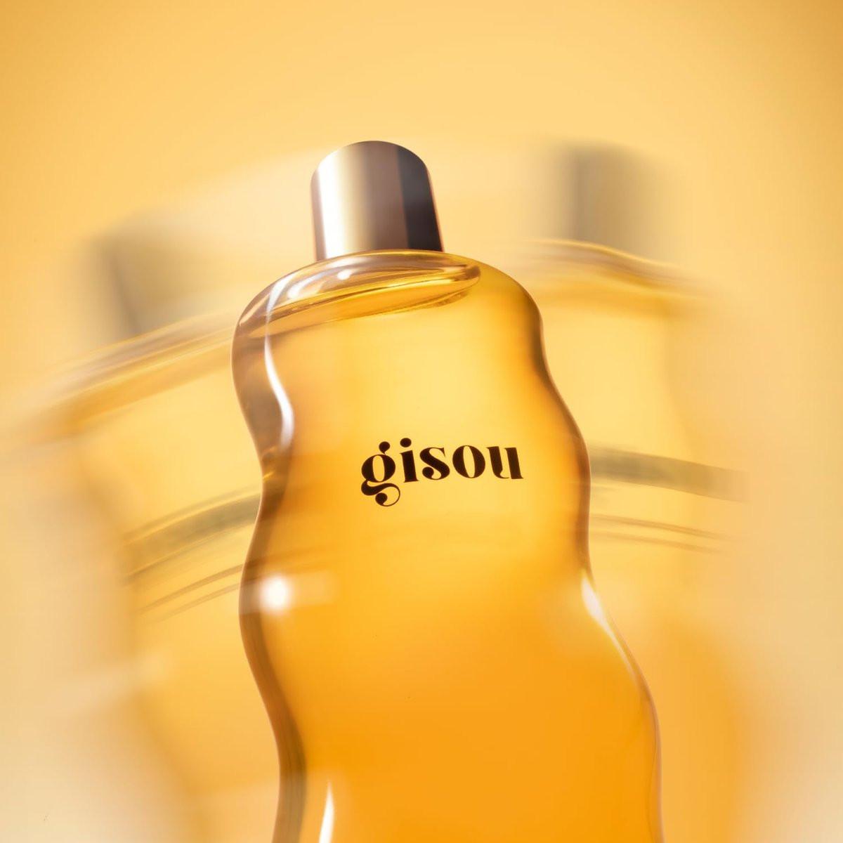 Gisou Honey Infused Body Oil Gold – Leichtes, feuchtigkeitsspendendes Körperöl für weichere, glattere Haut mit Mirsalehi-Honig und Bienen-Garten-Ölmischung, 44 ml