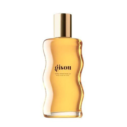 Gisou Honey Infused Body Oil Gold – Leichtes, feuchtigkeitsspendendes Körperöl für weichere, glattere Haut mit Mirsalehi-Honig und Bienen-Garten-Ölmischung, 44 ml