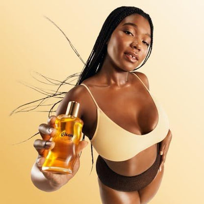 Gisou Honey Infused Body Oil Gold – Leichtes, feuchtigkeitsspendendes Körperöl für weichere, glattere Haut mit Mirsalehi-Honig und Bienen-Garten-Ölmischung, 44 ml