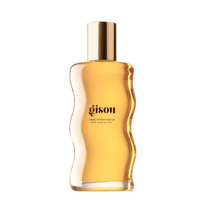 Gisou Honey Infused Body Oil Gold – Leichtes, feuchtigkeitsspendendes Körperöl für weichere, glattere Haut mit Mirsalehi-Honig und Bienen-Garten-Ölmischung, 44 ml