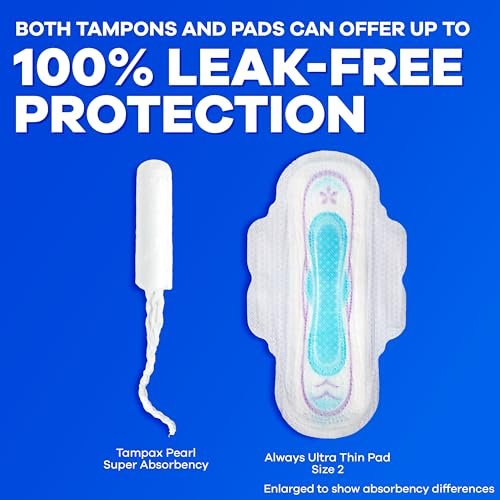 Tampax Pearl Tampons Multipack – Super/Super Plus/Ultra Saugstärke, mit LeakGuard Geflecht, bis zu 100 % auslaufsicherer und geruchsfreier Schutz, unparfümiert, 45 Stück