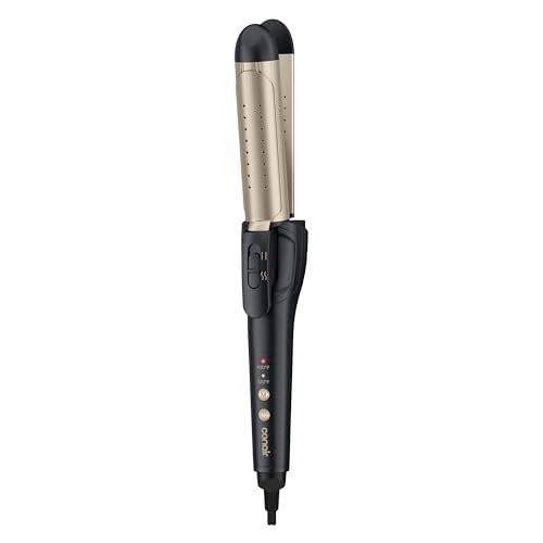 INFINITI PRO CONAIR 2-in-1 Styler – Reise-Haarglätter & Lockenstab in Einem, 1¼ Zoll, Turmalin-Keramik, klappbarer Griff, Dunkelgrau