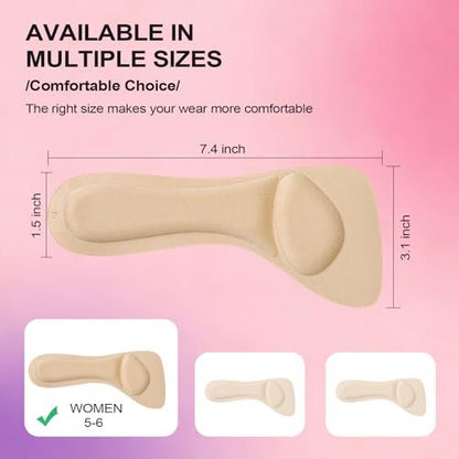 3/4 Unsichtbare High Heel Einlegesohlen für Damen – Anti-Rutsch, Stoßdämpfend & Schweißabsorbierend – Komfort-Polster für High Heels, Sandalen & Flache Schuhe