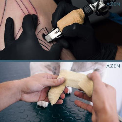 AZEN 8er-Pack Selbstklebende Bandage, Elastische Kohäsive Bandage, Hautfarbenes Sporttape, Vet Wrap, Knöchel Tape (2 Zoll)