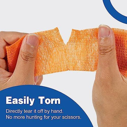 AZEN 20er Pack Selbstklebende Bandage, Elastische Kohäsivbandage, Farbiges Sporttape, Vet Wrap, Knöchel Tape 5 cm