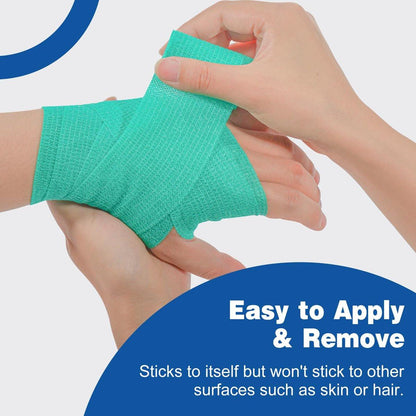 AZEN 20er Pack Selbstklebende Bandage, Elastische Kohäsivbandage, Farbiges Sporttape, Vet Wrap, Knöchel Tape 5 cm