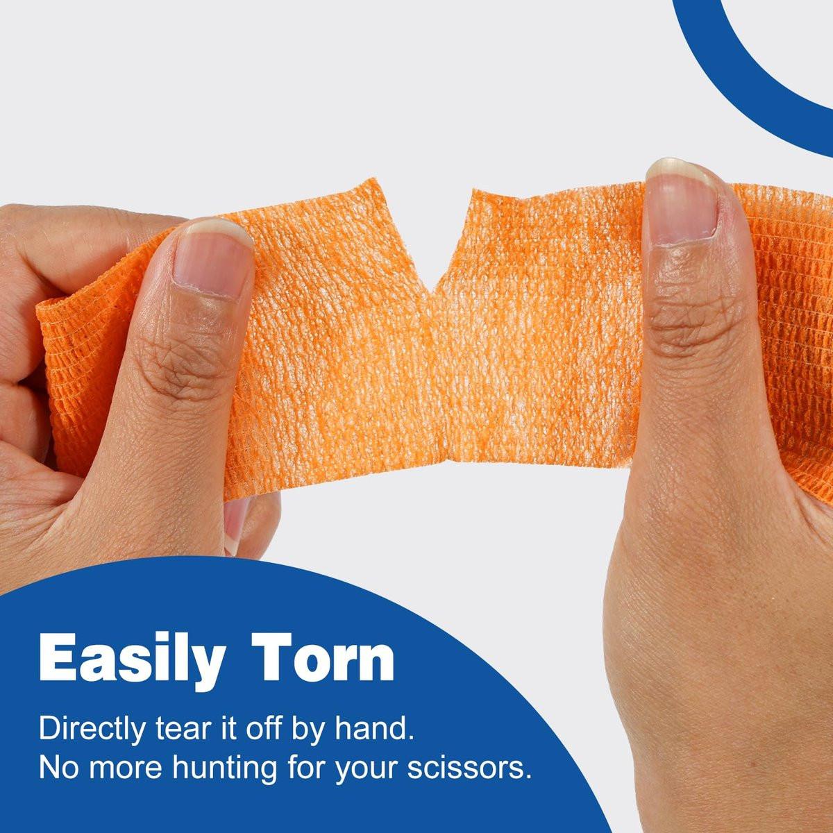 AZEN 20er Pack Selbstklebende Bandage, Elastische Kohäsivbandage, Farbiges Sporttape, Vet Wrap, Knöchel Tape 5 cm