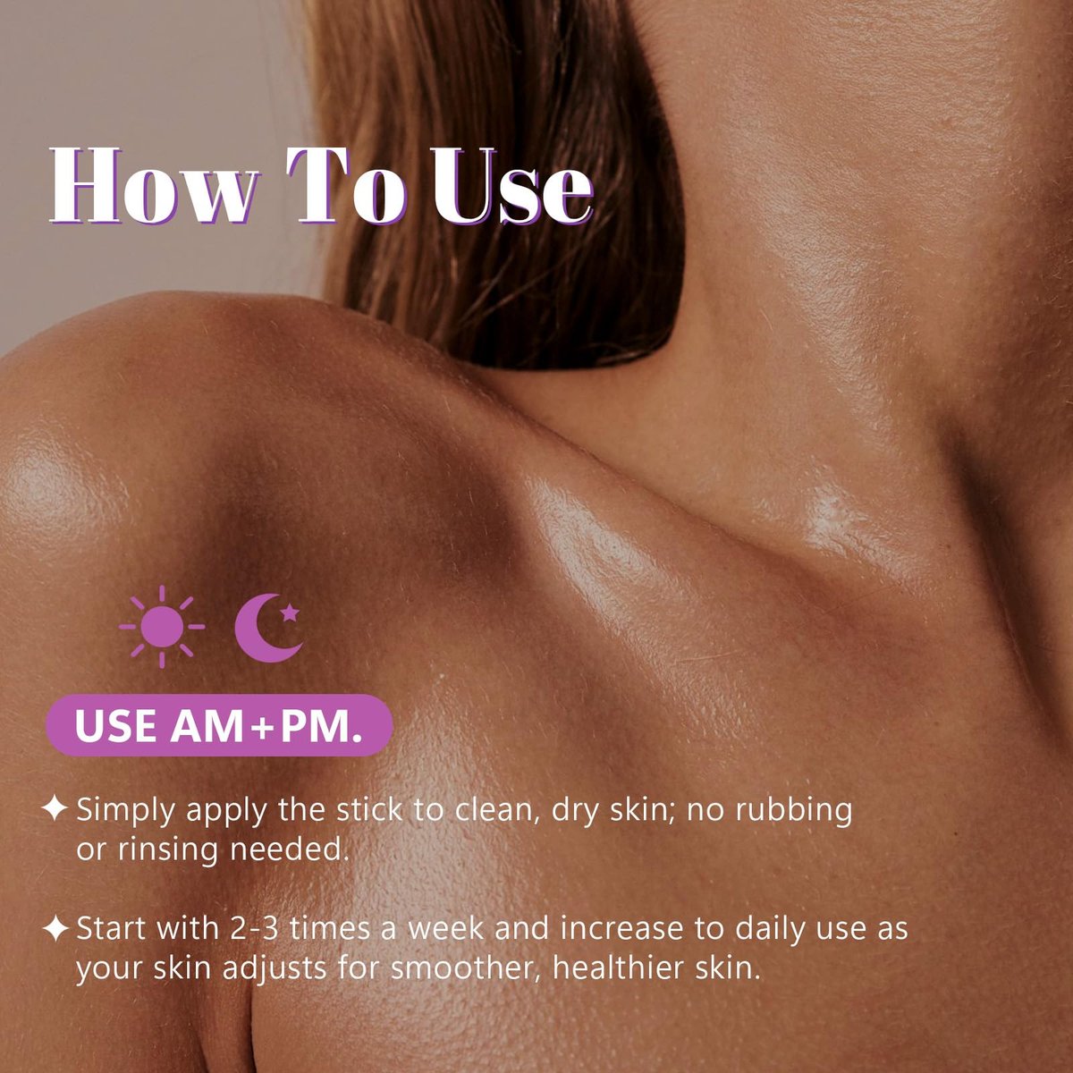 Glykolsäure-Peeling-Körperstick – Mit Glykolsäure & Salicylsäure, glättet raue Haut, für sanftes Körperpeeling