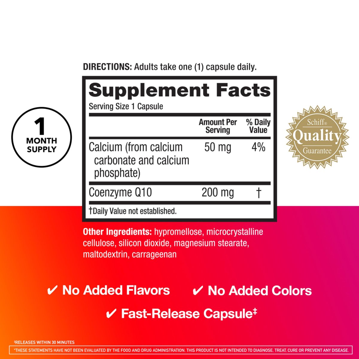 MegaRed Advanced CoQ10 – 200 mg Coenzym Q10 pro Portion, 30 Kapseln, Antioxidans zur Unterstützung der Zellenergieproduktion und Schutz vor freien Radikalen
