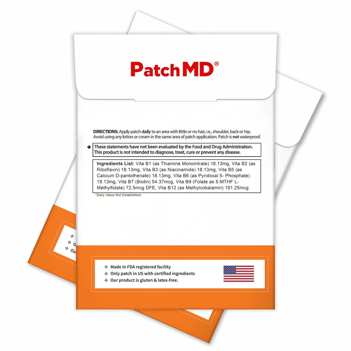 B12 Energy Plus Patches - 30-Tage-Vorrat