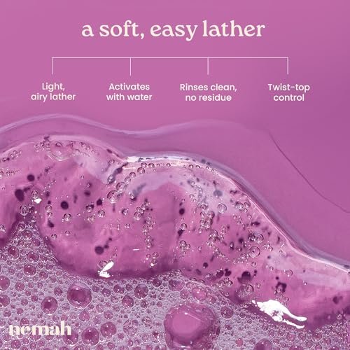 Nemah Baby Waschgel & Shampoo, 2-in-1 Babywaschmittel für Haare und Körper, Tränenfreies Shampoo und Duschgel mit Kamille, Aloe Vera und Jojobaöl, für Neugeborene und Kleinkinder, Vegan, Babybad Essentials, 9,8 Fl Oz