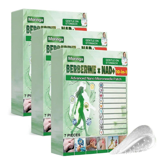 REIKTLUD Moringa 10-in-1 Patch – Natürliche Hautpflege-Patches für Frauen und Männer, sanfte Formel Feuchtigkeitscreme für alle Hauttypen (3er-Pack)
