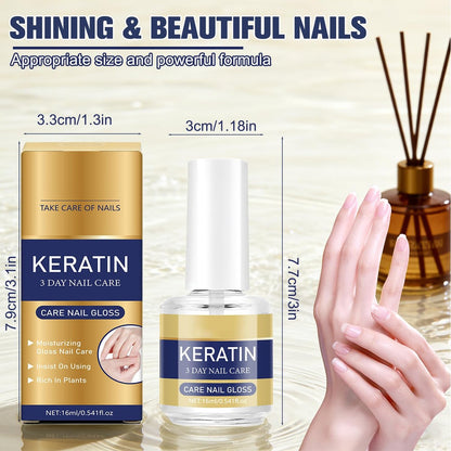 2er-Pack Keratin Nagelpflegeöl - Feuchtigkeitsspendende Behandlung für starke, glänzende Nägel mit Aloe Vera & Lavendel, repariert trockene, schwache Nägel (16ml/0,56oz)