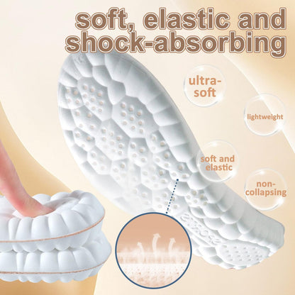 Tinsolefo Steppers Einlegesohlen 2026 – Neue Anti-Ermüdungs- und Stoßdämpfungseinlagen für Männer & Frauen, Schmerzlinderung (Orange, Herren: 9-9.5/Damen: 10-10.5)