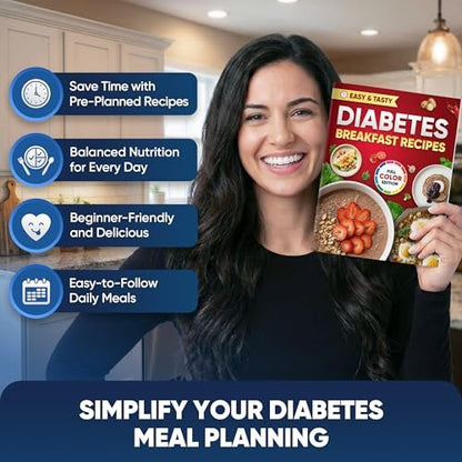 Komplettes Diabetes-Kochbuch-Set (4 Bücher) – 100 einfache Diabetiker-Rezepte für Frühstück, Mittagessen, Abendessen & Dessert – Inklusive vollständiger Nährwertangaben, Kohlenhydratzahlen & Schritt-für-Schritt-Anleitungen – Niedriger GI-Index