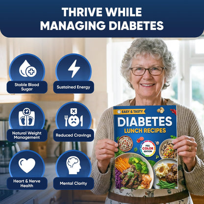 Komplettes Diabetes-Kochbuch-Set (4 Bücher) – 100 einfache Diabetiker-Rezepte für Frühstück, Mittagessen, Abendessen & Dessert – Inklusive vollständiger Nährwertangaben, Kohlenhydratzahlen & Schritt-für-Schritt-Anleitungen – Niedriger GI-Index