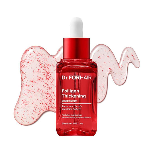 Dr.FORHAIR Folligen Verdickendes Kopfhautserum 1,7 oz | Biotin-Dichteserum für volleres und dichter aussehendes Haar | Peptid-Kopfhautbehandlung | Koreanische Haarpflege