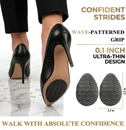 GQTJP Anti-Rutsch-Pads für Absätze – Unsichtbare Haftstreifen für elegante Schuhe, Pumps und Stilettos