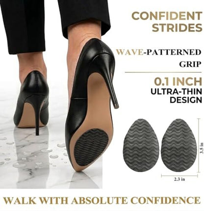 GQTJP Anti-Rutsch-Pads für Absätze – Unsichtbare Haftstreifen für elegante Schuhe, Pumps und Stilettos
