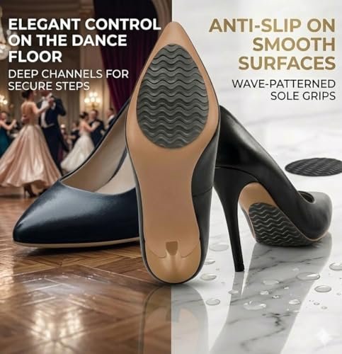 GQTJP Anti-Rutsch-Pads für Absätze – Unsichtbare Haftstreifen für elegante Schuhe, Pumps und Stilettos