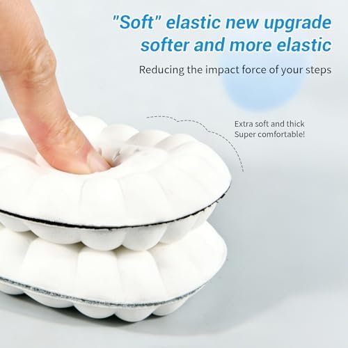 2026 Neue Stepp-Einlegesohlen für Damen und Herren – 4D Cloud Comfort Memory Foam, superweiche Stoßdämpfung, anti-ermüdend & atmungsaktiv – Ersatzsohlen für Arbeit, Laufen (Schwarz, Herren 8.5-9)