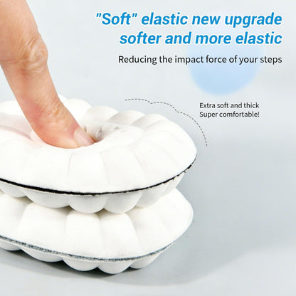 2026 Neue Stepp-Einlegesohlen für Damen und Herren – 4D Cloud Comfort Memory Foam, superweiche Stoßdämpfung, anti-ermüdend & atmungsaktiv – Ersatzsohlen für Arbeit, Laufen (Schwarz, Herren 8.5-9)
