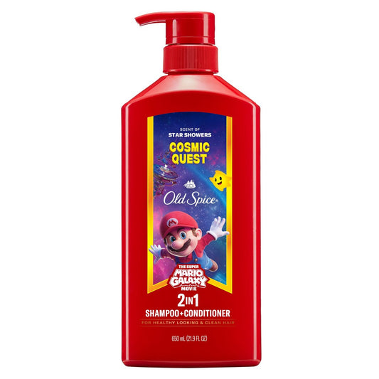 Old Spice 2-in-1 Shampoo und Conditioner für Männer, Cosmic Quest, x The Super Mario Galaxy Movie, 648 ml