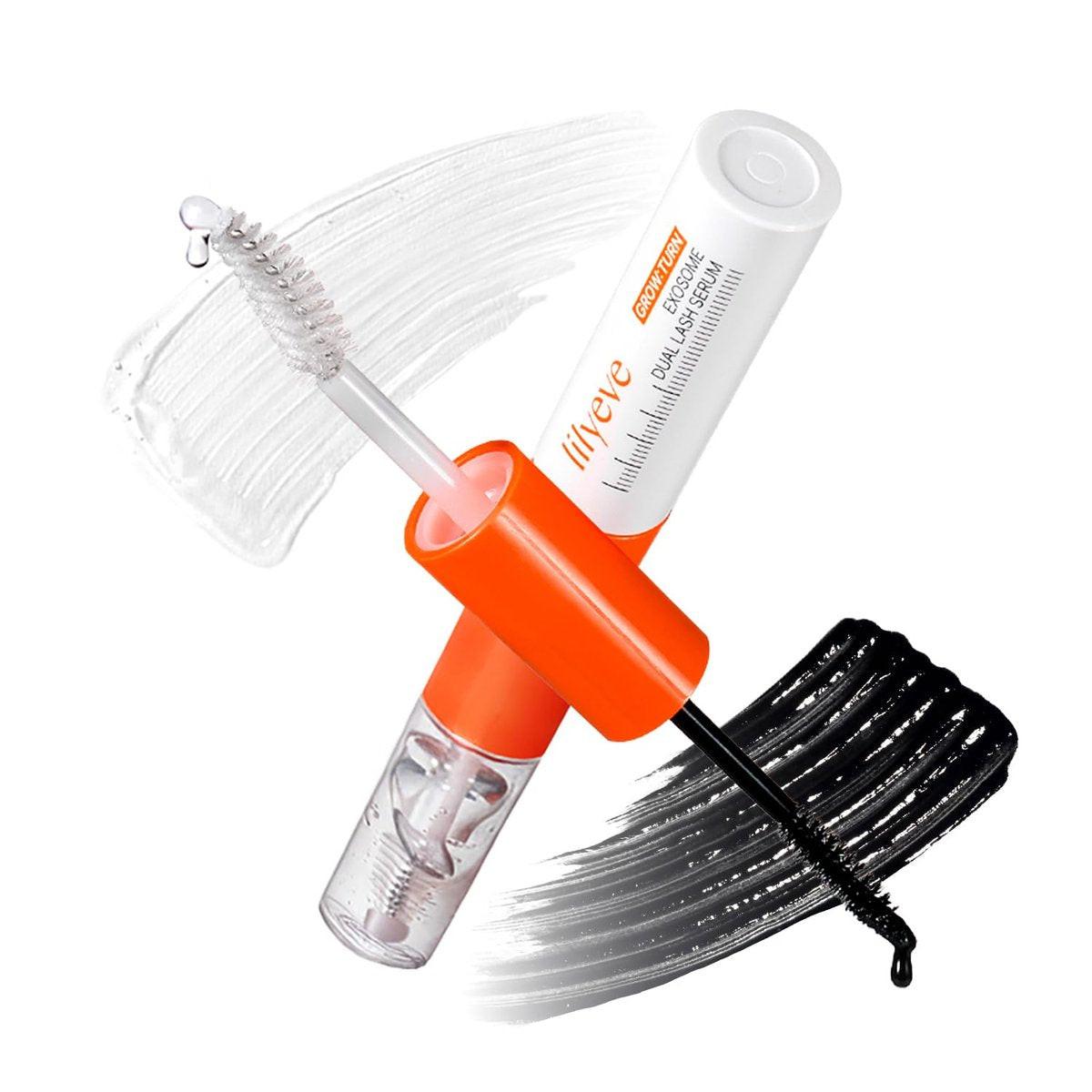 lilyeve GROWTURN Wimpernserum – Koreanisches Lash Enhancing Serum für längere, natürliche Wimpern, 2-in-1 Dual Wimpernserum für Tag & Nacht, Prostaglandin-frei mit Biotin & Exosom, 0,27 fl. oz.