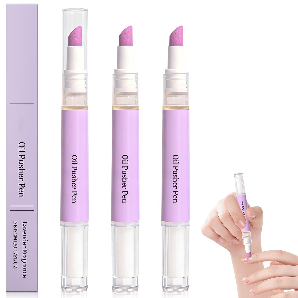 3er Set 2-in-1 Nagelhautöl-Stift mit Keramikspitze – Nagelhautpflege & Nagelöl in einem, Feuchtigkeitspflege für trockene, geschädigte Nägel und Nagelhaut
