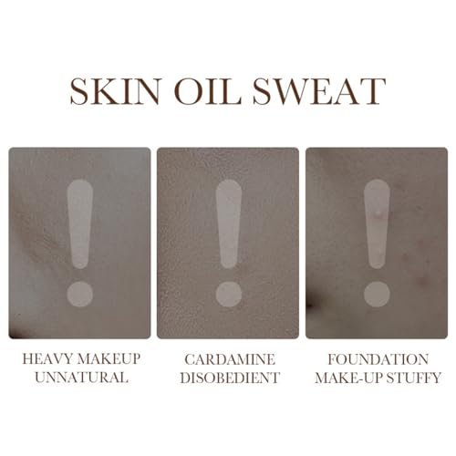 Foundation für ältere Frauen | Warm – Perfekt für helle/mittlere Hauttöne | CC-Creme mit Schwammaufsatz – Feuchtigkeitsspendende, deckende, langanhaltende BB-Cream Foundation
