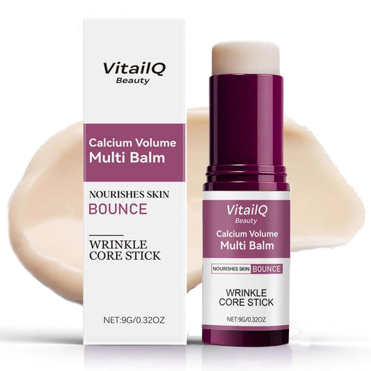 VitailQ Anti-Falten Calcium-Balsam – Feuchtigkeitsspendende Gesichtscreme für Augen, Hals und Gesicht