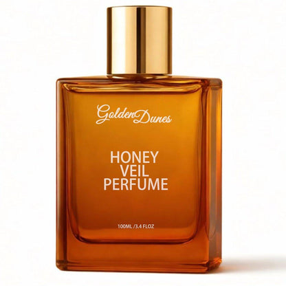 HABOHUSE Golden Dunes Honey Veil Eau de Parfum – Honig, Oud, Patchouli, Vanille & Bergamotte mit floral-amber-würzigen Noten, saubere vegane ätherische Öle, langanhaltender Unisex-Duft, 100 ml