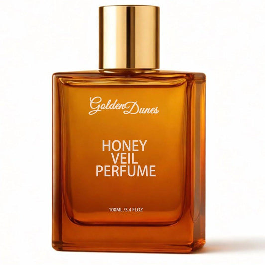 HABOHUSE Golden Dunes Honey Veil Eau de Parfum – Honig, Oud, Patchouli, Vanille & Bergamotte mit floral-amber-würzigen Noten, saubere vegane ätherische Öle, langanhaltender Unisex-Duft, 100 ml