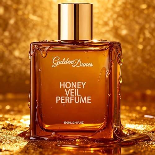 HABOHUSE Golden Dunes Honey Veil Eau de Parfum – Honig, Oud, Patchouli, Vanille & Bergamotte mit floral-amber-würzigen Noten, saubere vegane ätherische Öle, langanhaltender Unisex-Duft, 100 ml