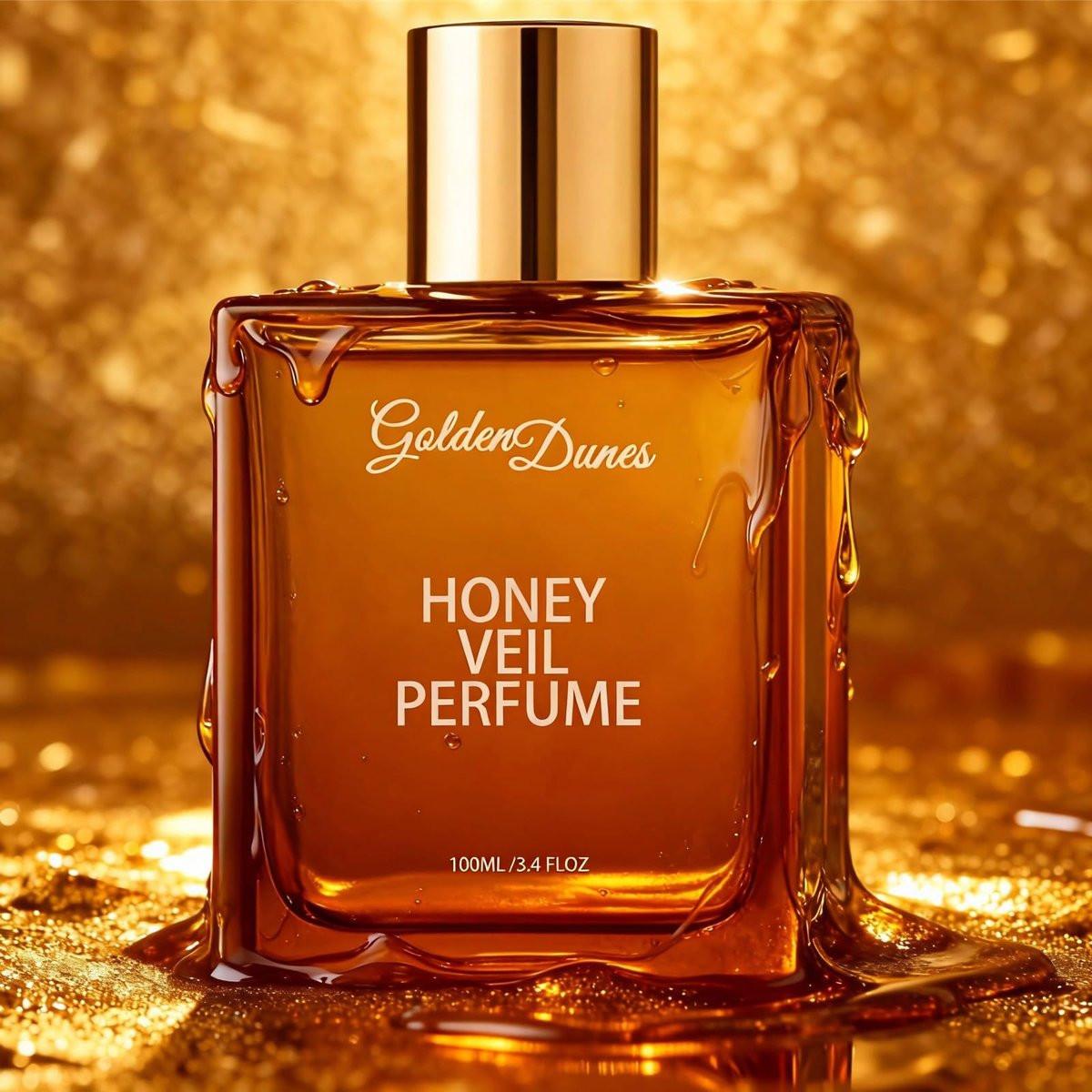 HABOHUSE Golden Dunes Honey Veil Eau de Parfum – Honig, Oud, Patchouli, Vanille & Bergamotte mit floral-amber-würzigen Noten, saubere vegane ätherische Öle, langanhaltender Unisex-Duft, 100 ml