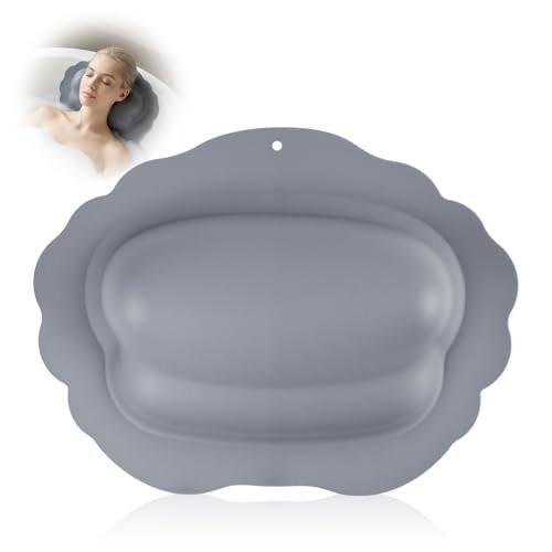 Schaumbad-Kissen aus Silikon für die Badewanne – Aufblasbares Badekissen für Kopf- und Nackenstütze, wasserdichtes Badekissen für Whirlpools, Geschenke für Mütter und Frauen