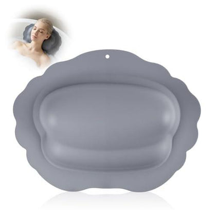 Schaumbad-Kissen aus Silikon für die Badewanne – Aufblasbares Badekissen für Kopf- und Nackenstütze, wasserdichtes Badekissen für Whirlpools, Geschenke für Mütter und Frauen