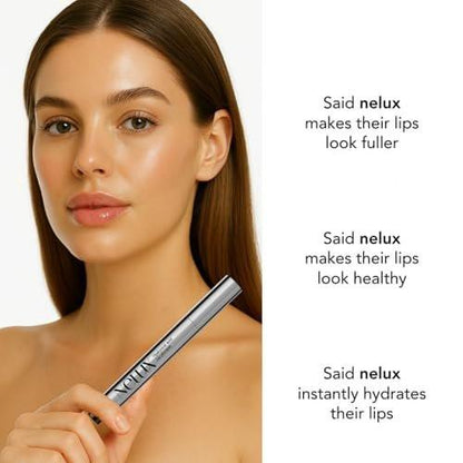 Nelux Lip Plumper mit Hyaluronsäure – Sofortige Hydratation & sichtbar vollere Lippen ohne Kleben oder Kribbeln