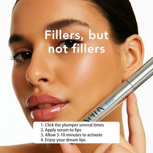 Nelux Lip Plumper mit Hyaluronsäure – Sofortige Hydratation & sichtbar vollere Lippen ohne Kleben oder Kribbeln