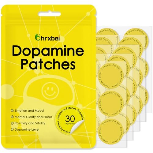 Chrxbei Dopamin-Pflaster Extra Stark – Dopamin & Serotonin Gleichgewicht – Vegane Stimmungs- und Entspannungspflaster für Männer und Frauen – 30 Stück